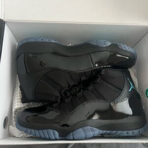 Jordan Black and Blue Sneakers